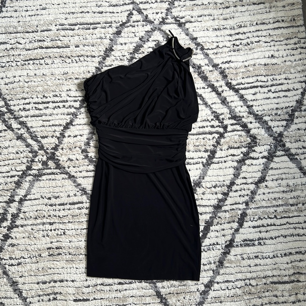Mini Black One Shoulder Dress